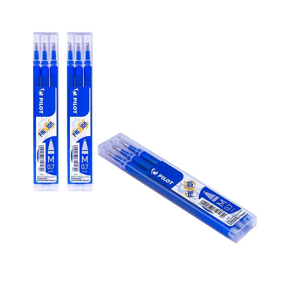 Rezerve Roller Frixion Ball, 0.7mm, albastre, 3buc/set - PILOT BLS-FR7-S3 24.369748