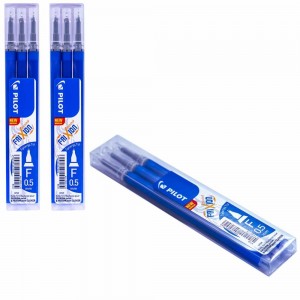 Rezerve Roller Frixion Point, 0.5mm, albastre, 3 buc/set - PILOT BLS-FRP5-S3 24.369748