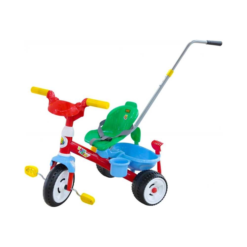 Tricicleta cu maner si accesorii, 74x49,5x55,5 cm, Polesie 46475 268.907563