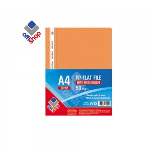 Dosar plastic A4, 120/180 mic, Portocaliu - OFFISHOP OF137 0.840336