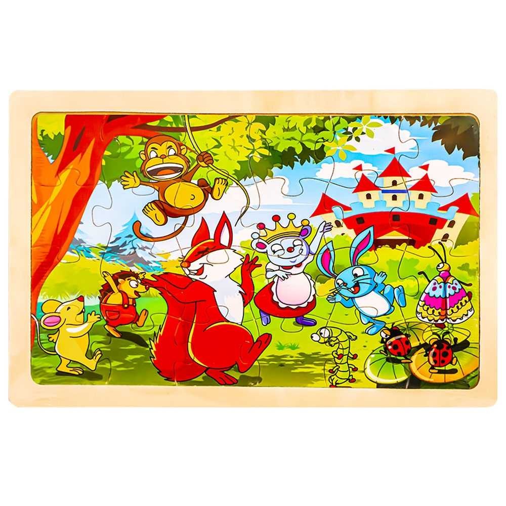 Puzzle lemn, 24 piese, Petrecere la castel CY024-15 5.042017