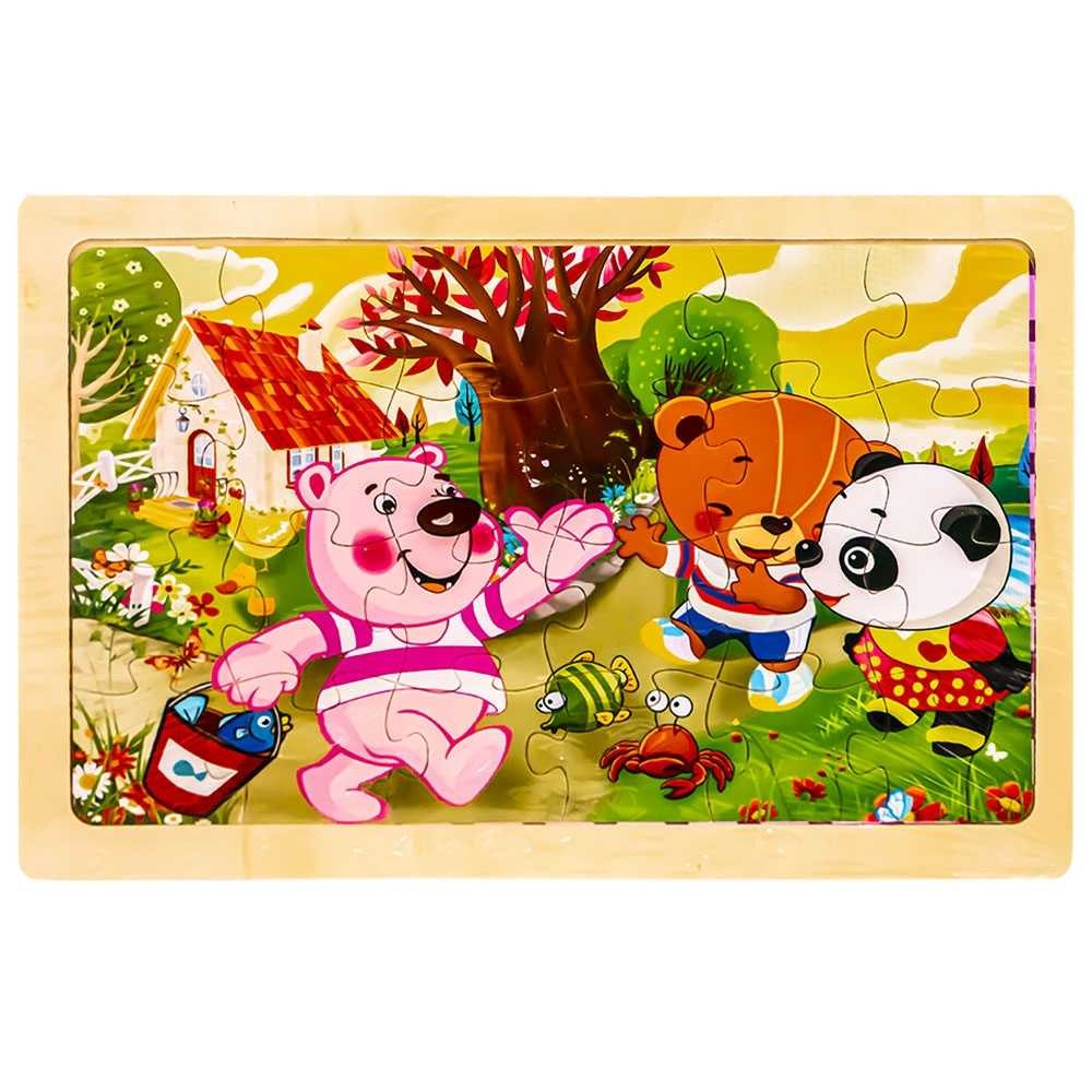 Puzzle lemn, 24 piese, Ursuleti CY024-12 5.042017