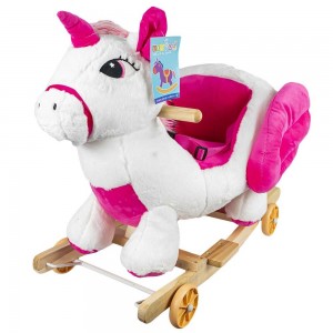 Balansoar pentru bebelusi, Unicorn, lemn + plus, cu rotile RB-U04 217.647059