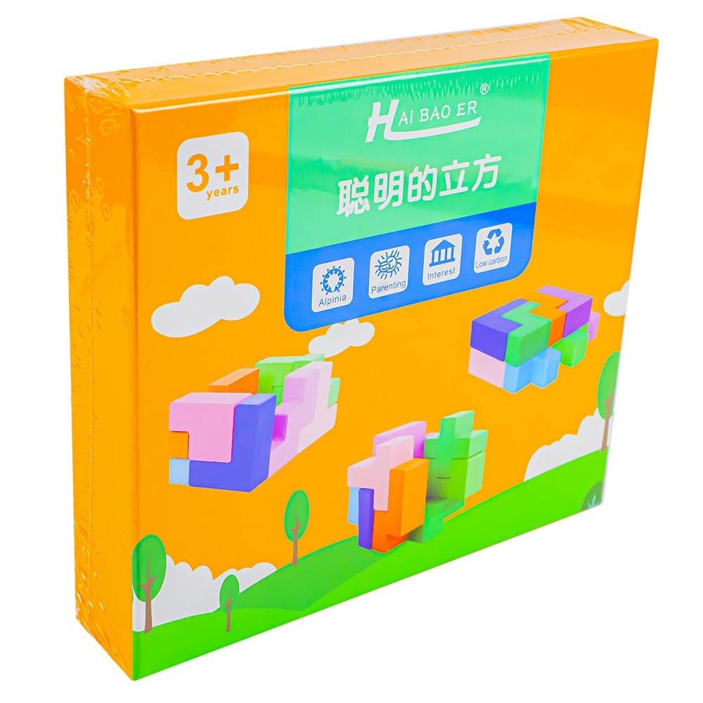 Puzzle din lemn - Forme 3D HBE-0073 32.773109