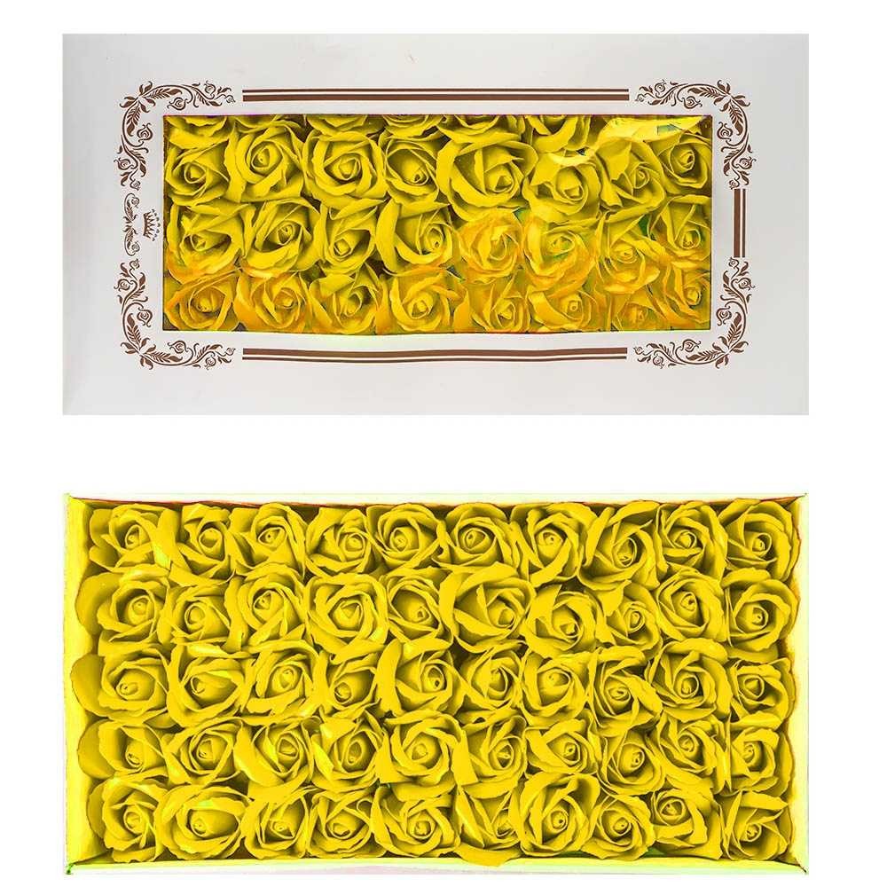 Trandafiri decorativi, din sapun, 50 buc/set - GALBEN 11-8 55.462185