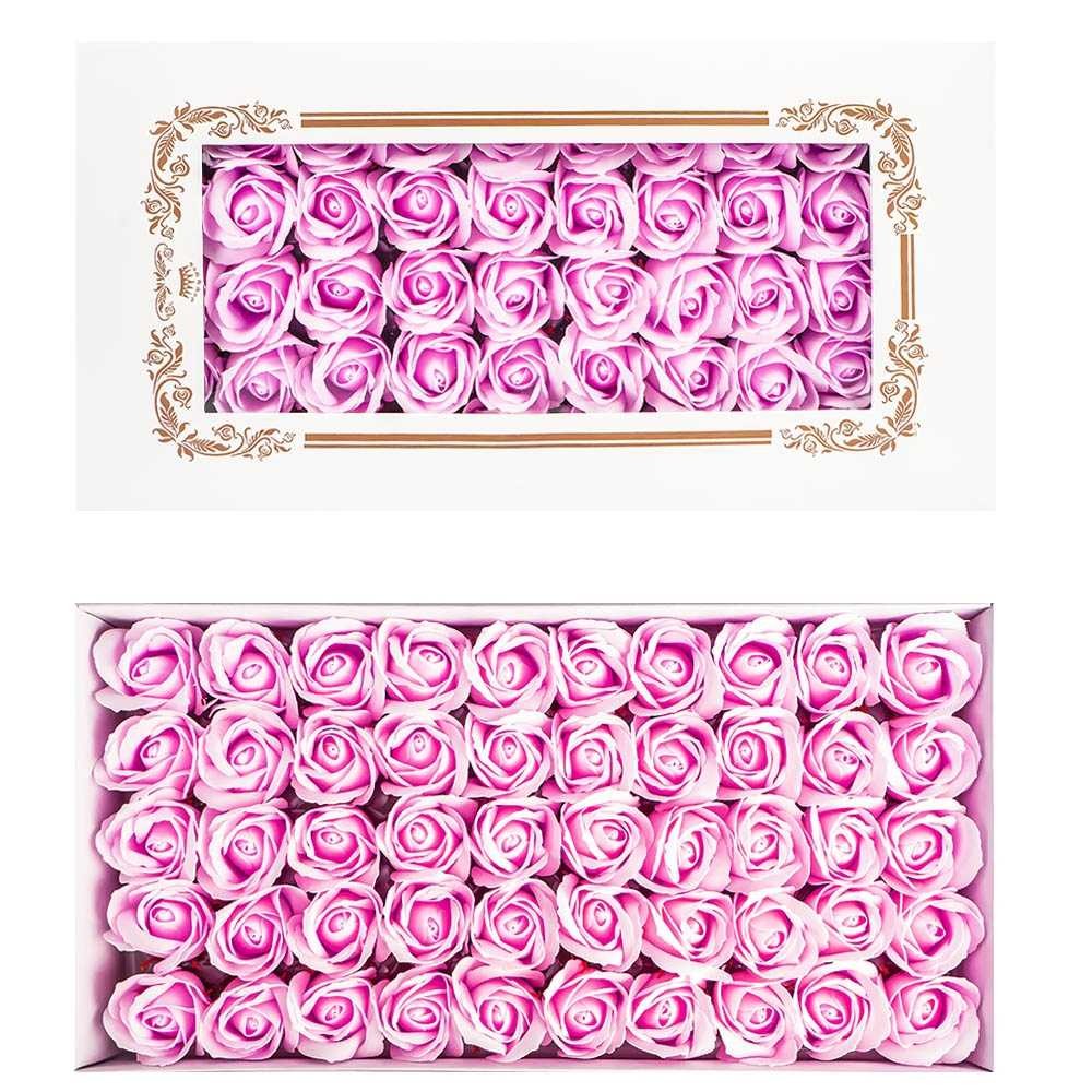 Trandafiri decorativi, din sapun, 50 buc/set - LAVANDA 11-21 55.462185
