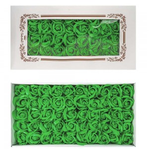 Trandafiri decorativi, din sapun, 50 buc/set - VERDE FISTIC 11-15 55.462185