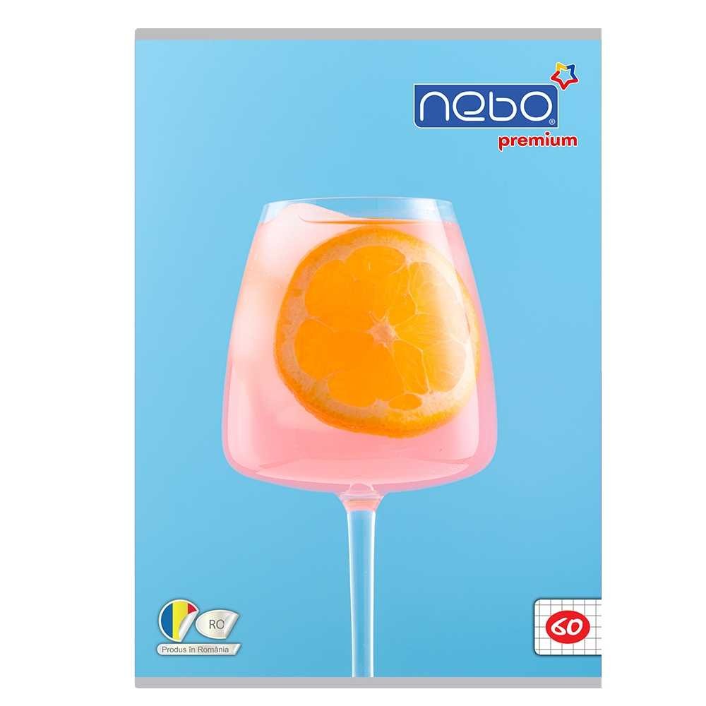 Caiet A4 60 file, NEBO Premium, 80 g, AR 16508 5.042017