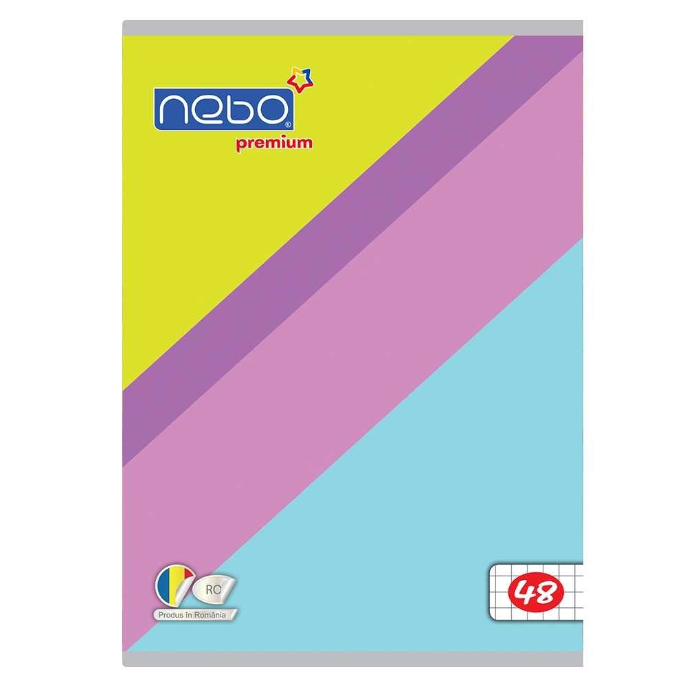 Caiet A5 48 file, NEBO Premium, 80g, AR 16511 2.521008
