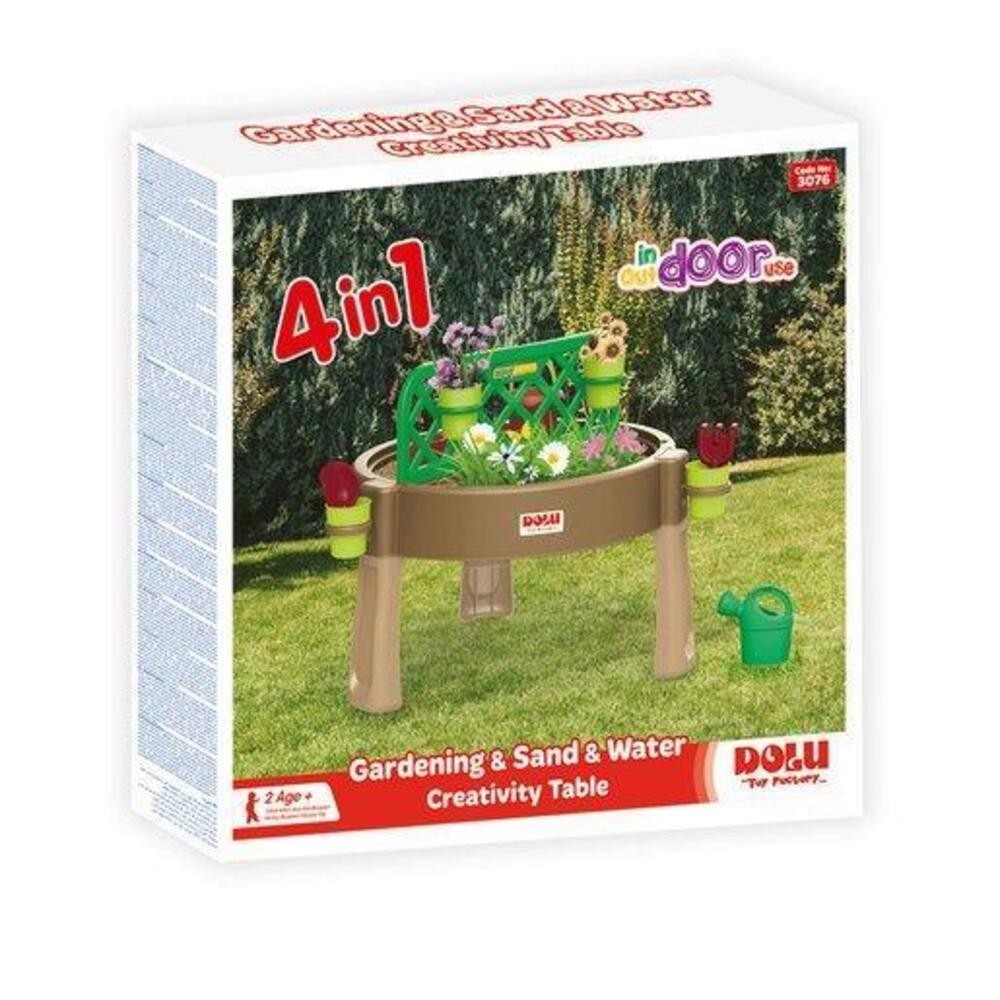 Masuta activitati, 4 in 1: Gradinarit/apa/nisip/creativitate - Dolu 3076 251.260504
