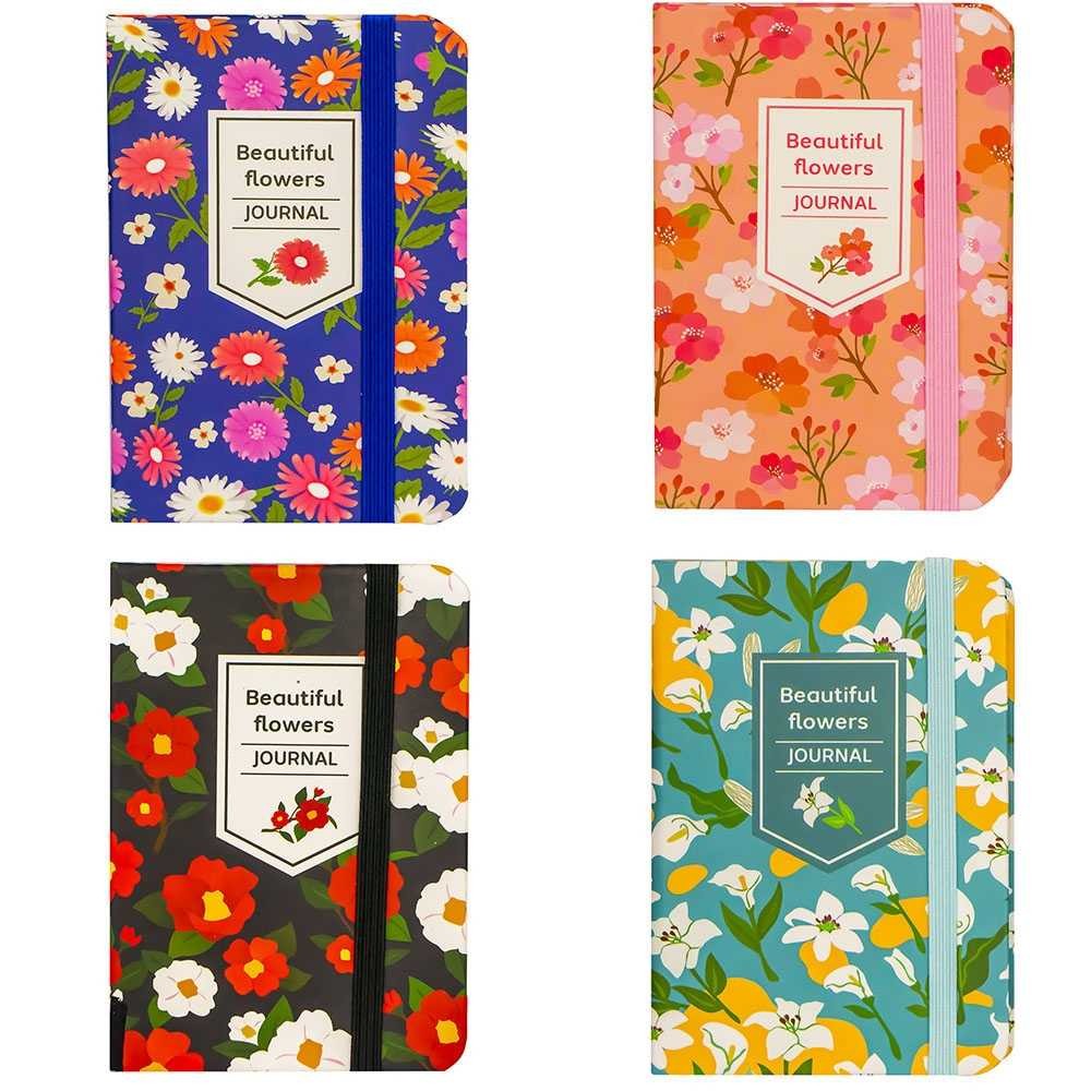 Notes A5 cu elastic, 80 file, Beautiful flowers 3783-9L 14.705882