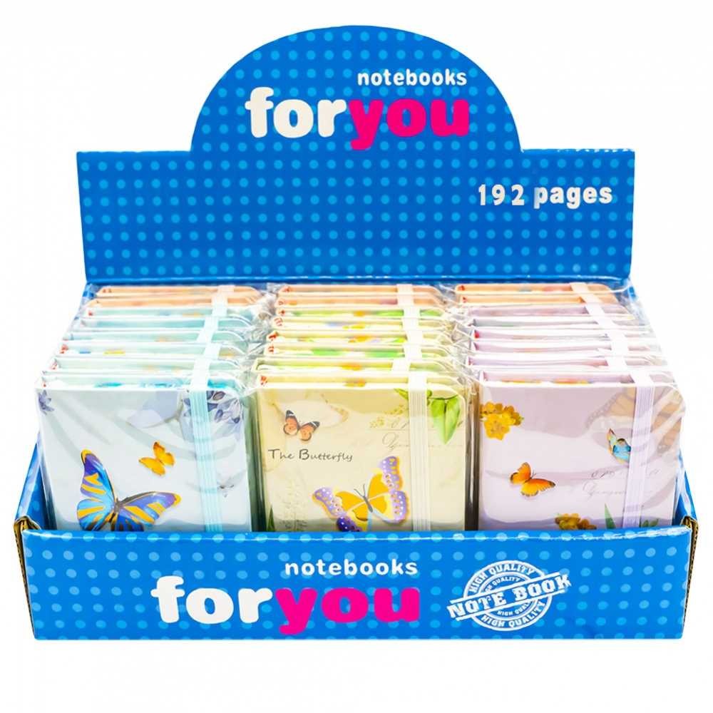 Notes A6 cu elastic, 96 file, Fluturasi 3782-14L 10.084034