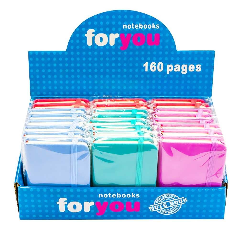 Notes A7 cu elastic, 80 file, Diverse culori 5601-3 5.882353