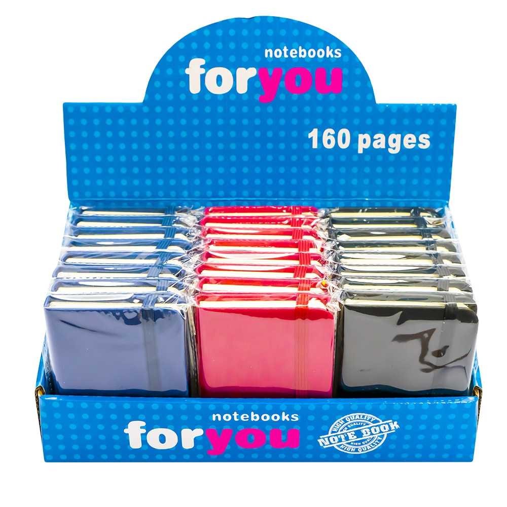 Notes A7 cu elastic, 80 file, Diverse culori 5601-4 0