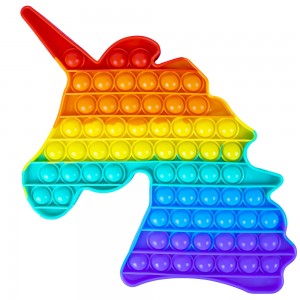 Jucarie senzoriala, antistres, curcubeu, XL, 25x23x1,5 cm - Unicorn 116604 32.773109