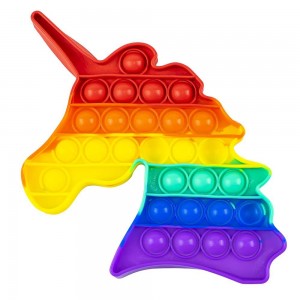 Jucarie senzoriala antistres, Curcubeu, 18x16x1,5 cm - Unicorn 116609 12.605042