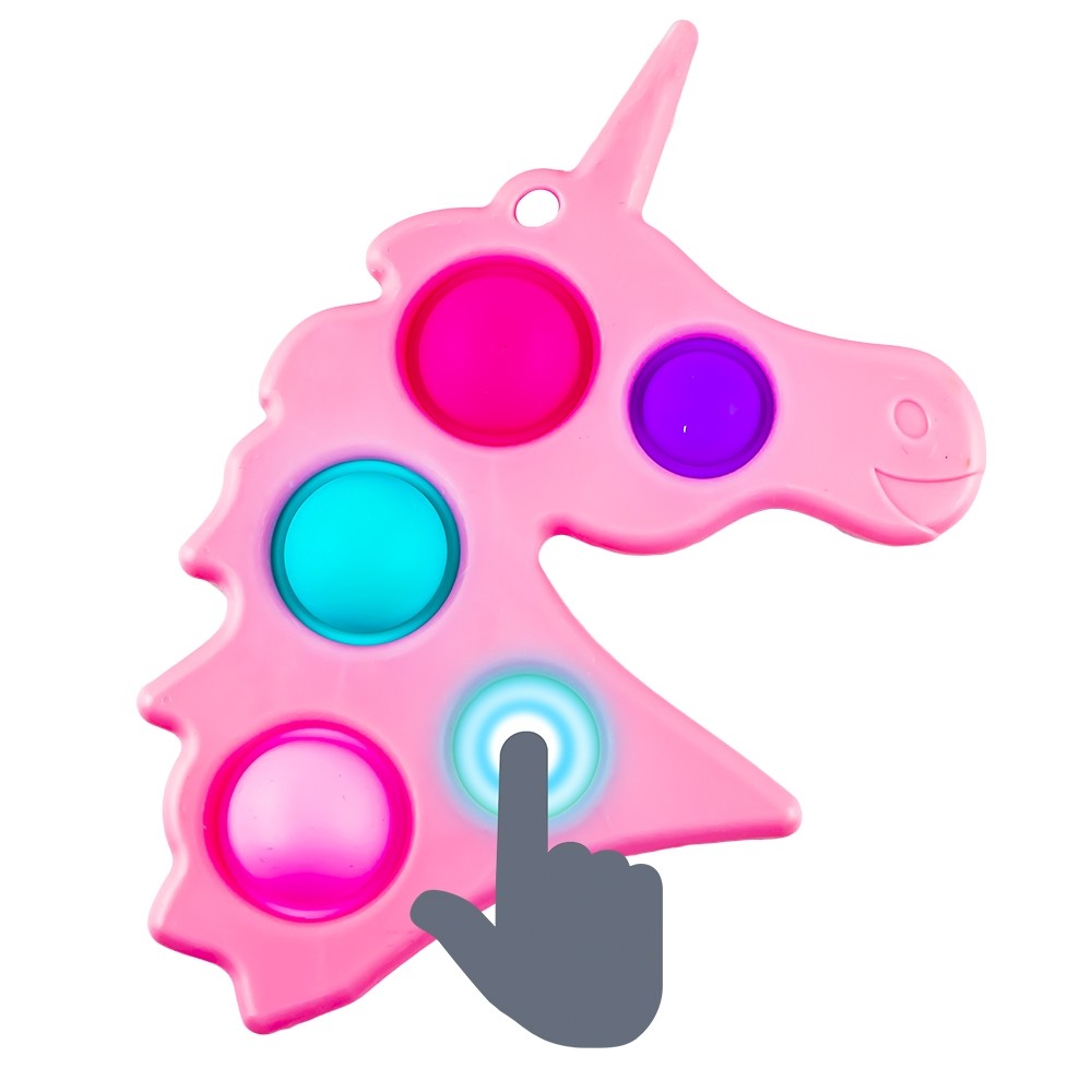 Jucarie senzoriala, antistres, Unicorn, 19x12x1 cm 44563 10.084034