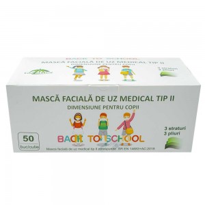 Masca faciala, tip II, pentru copii, albastra 0.840336