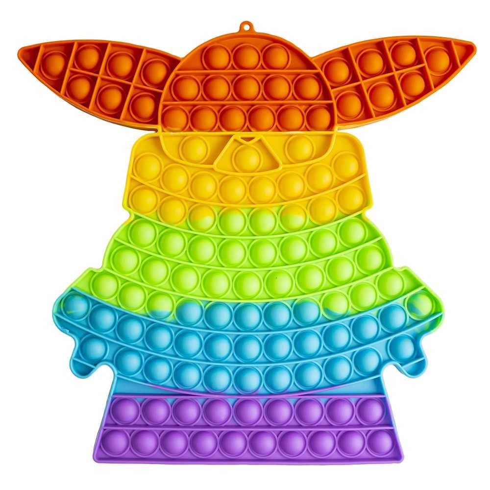 Jucarie senzoriala, antistres, curcubeu, 26,5x29x1,5 cm 116615 47.058824