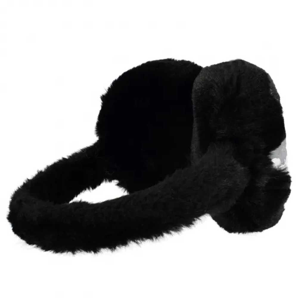 Casca protectie urechi, Neagra, cu blanita si paiete - STARPAK 477836 29.411765