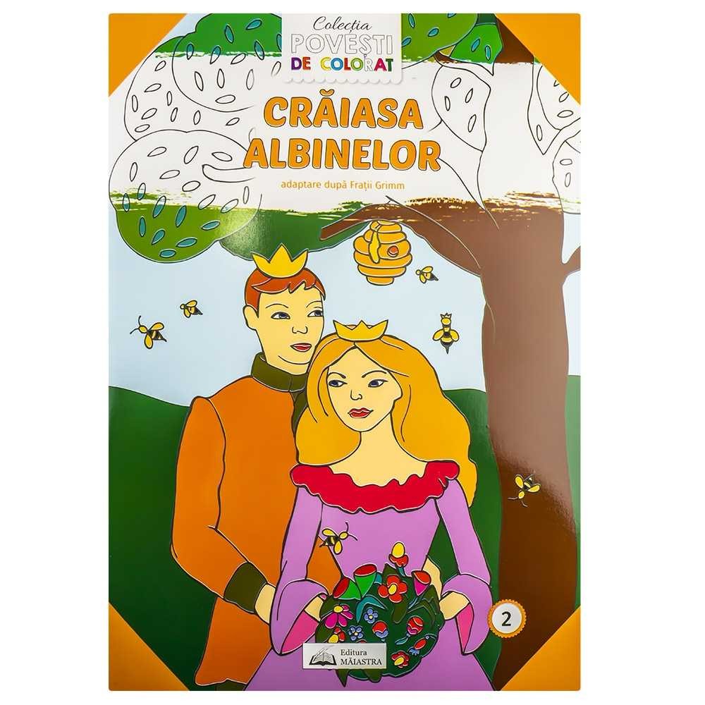 Carte de colorat B5, 16 pagini, Craiasa Albinelor 2.521008
