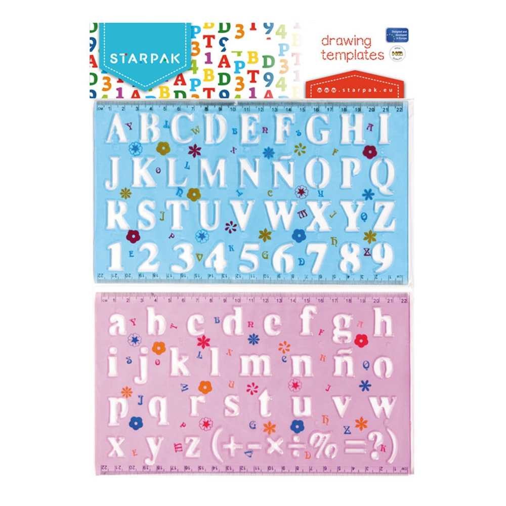 Sablon litere & cifre, 13x23 cm - Starpak 276076 8.823529