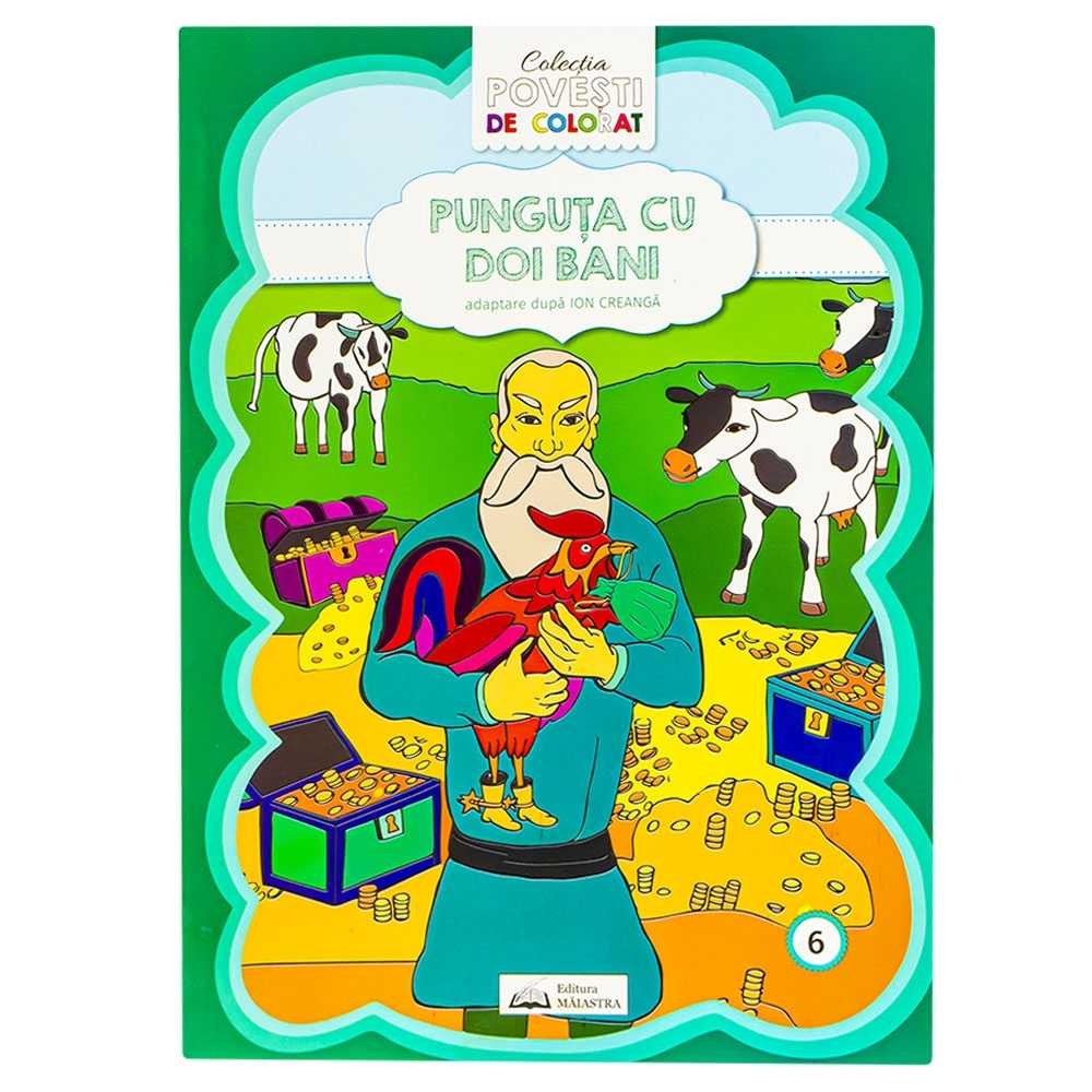 Carte de colorat A4, 28 pagini, Punguta cu doi bani 4.201681