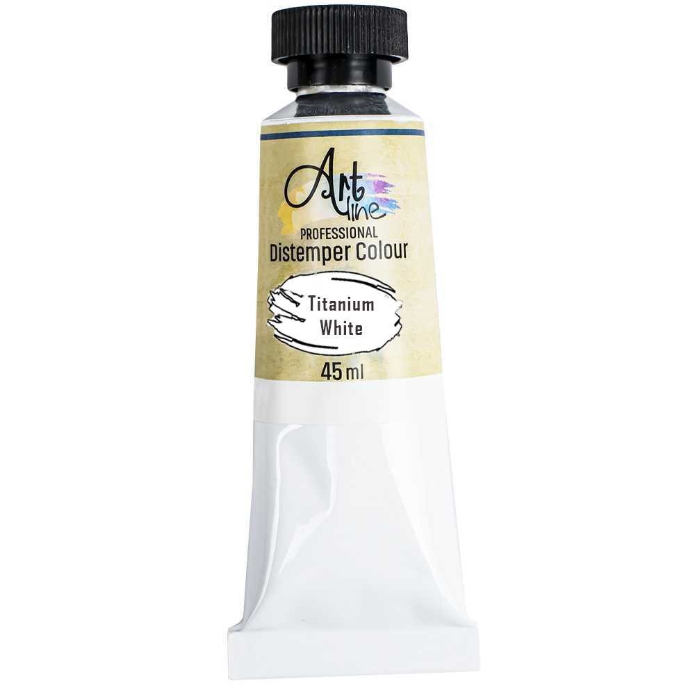 Tempera Art, ALB TITAN, 45ml, 6 buc/set - ARTLINE ART014 41.176471