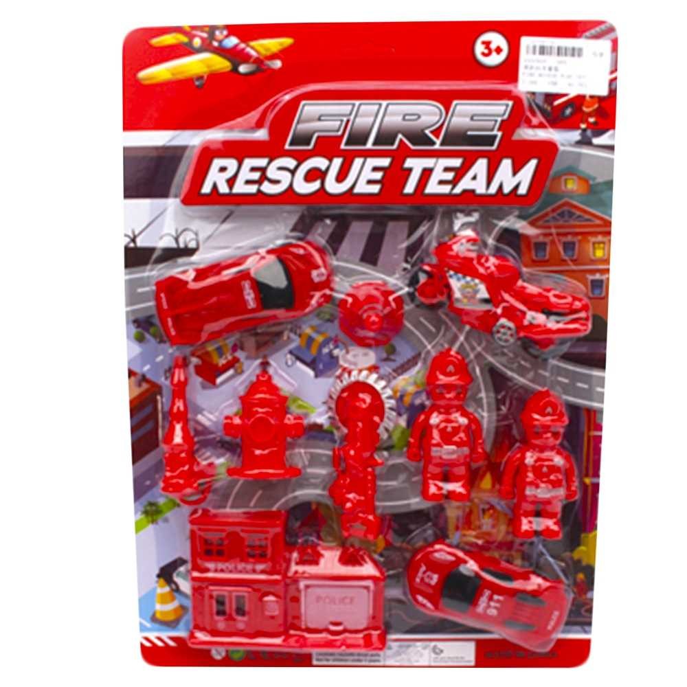Play set pompieri, 10 piese/blister 985 21.008403