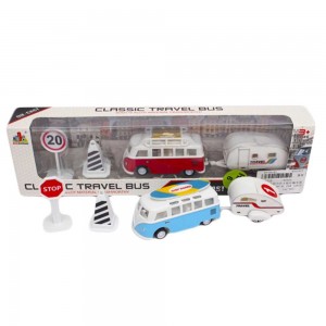 Set masina cu rulota, frictiune, din metal DS926 24.369748