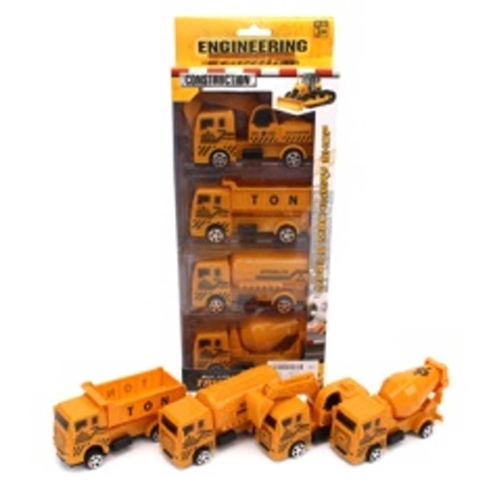 Masini constructii, cu frictiune, 4 buc/set 243-27 25.210084