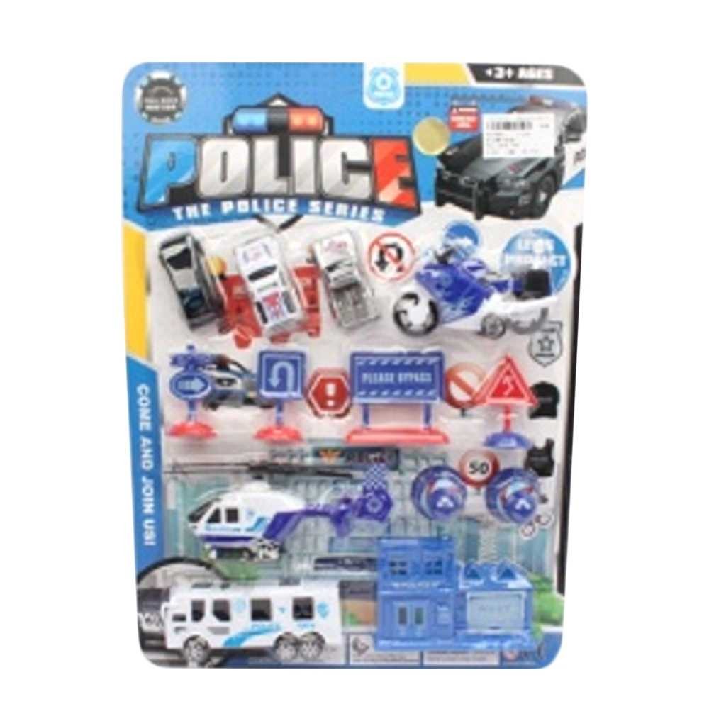 Play set politie - Vehicule + semne circulatie 122B 32.773109
