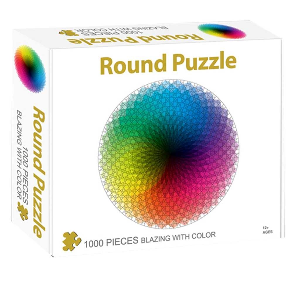 Puzzle carton, in cutie, Roata culorilor, 1000 piese Q1007 41.176471