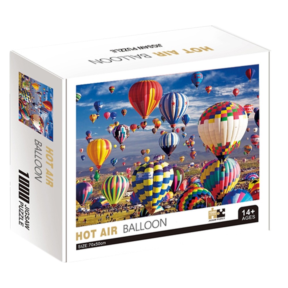 Puzzle carton, in cutie, Baloane cu aer cald, 1000 piese Q1023 41.176471