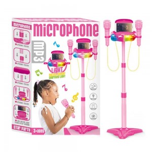 Microfon dublu cu baterii si suport, pentru fete 5030 63.865546