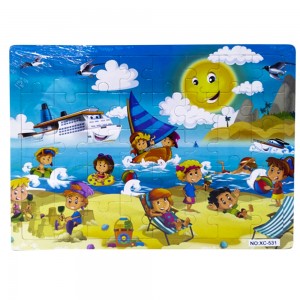 Puzzle lemn, 40 piese, Vacanta la mare XC-531 0