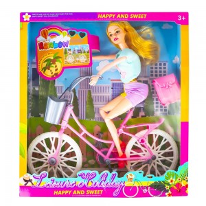 Papusa cu bicicleta FD837D 0