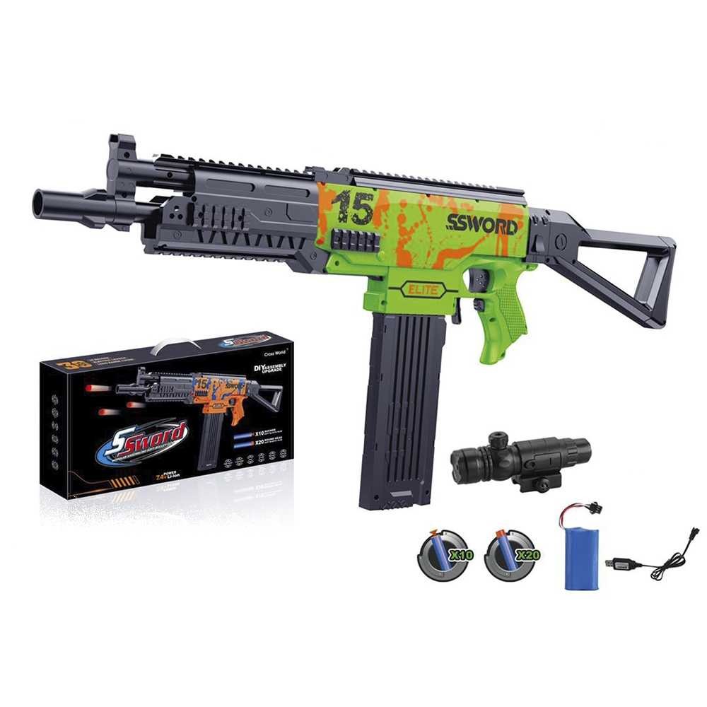 Pistol mitraliera cu ventuze, infrarosu, baterie reincarcabila 78805 0