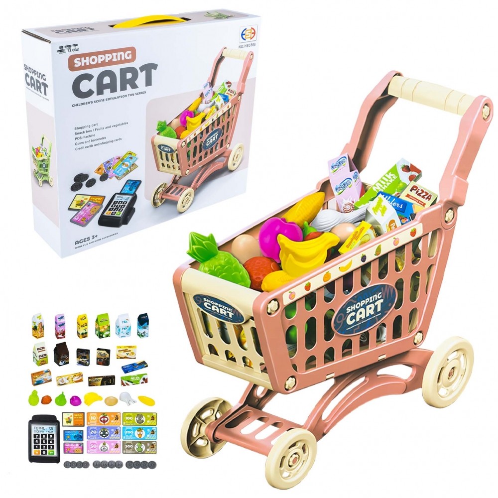 Carucior cumparaturi + accesorii, 42x24x47 cm HS5566 100