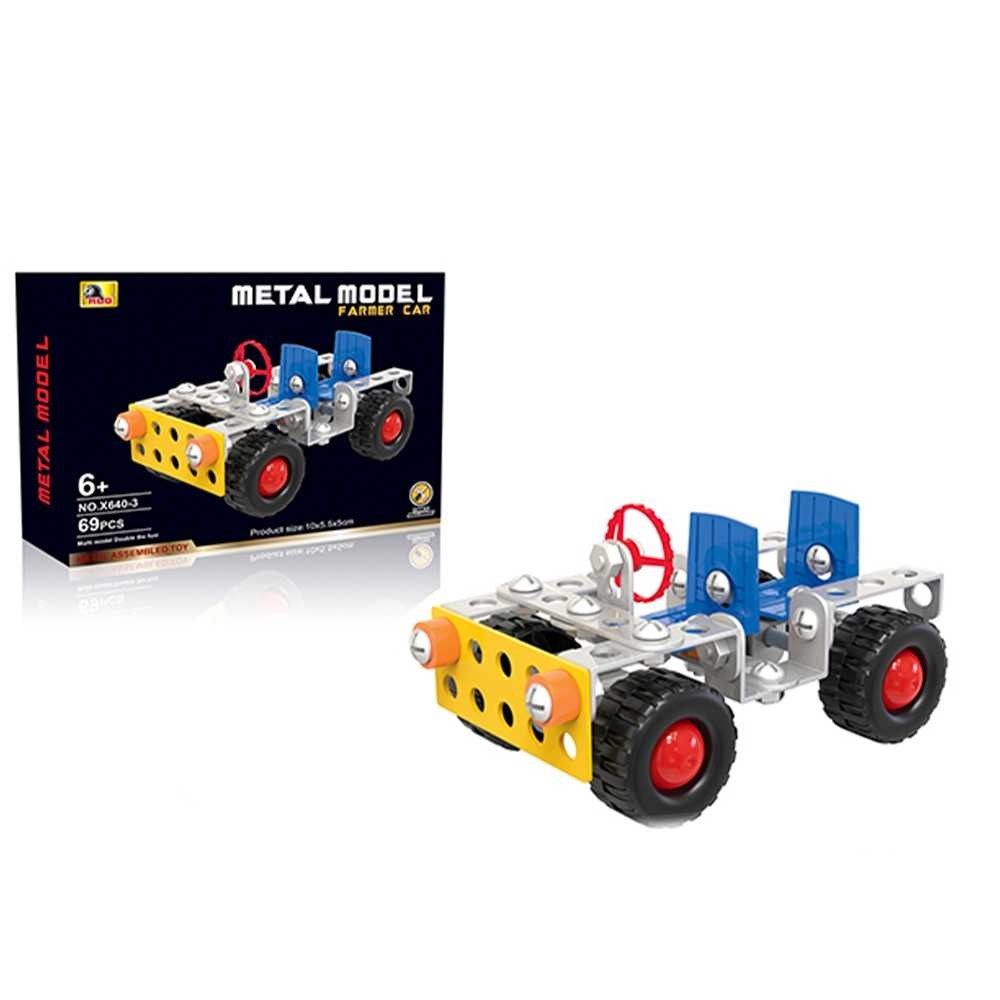 Joc constructii metal, Jeep, 69 piese X640-3 15.966387