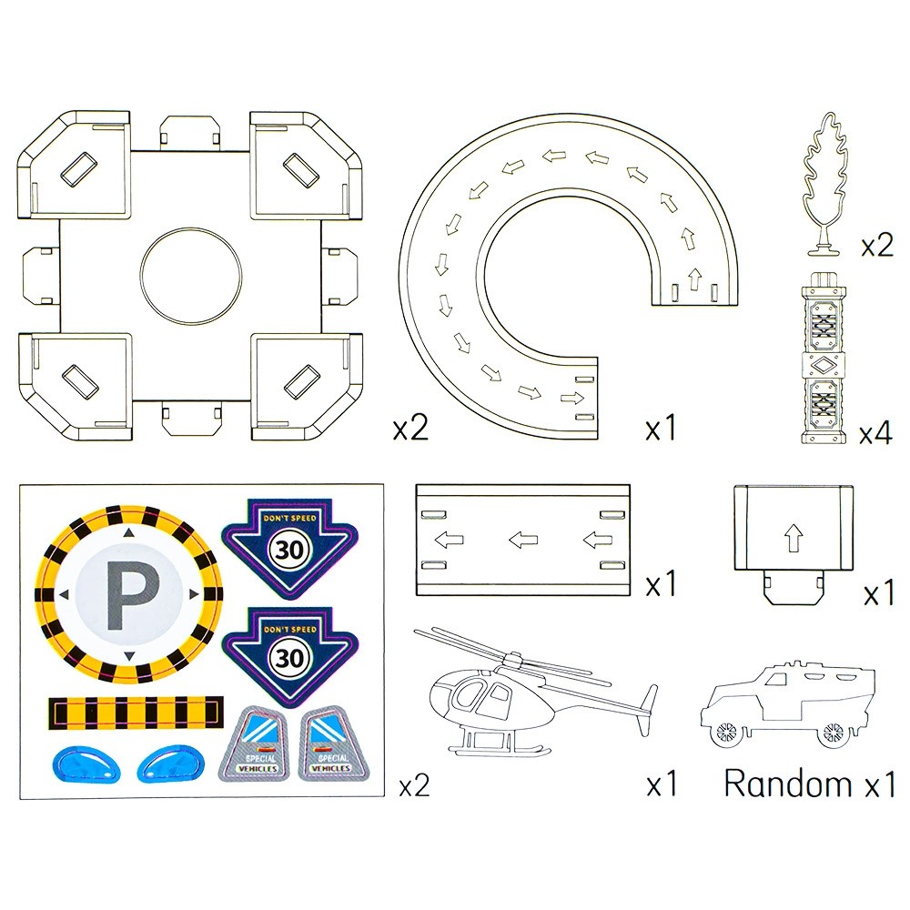 Set parcare + masina din metal 2021-1 24.369748