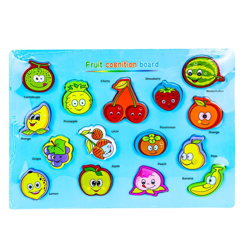 Puzzle din lemn, incastru, Fructe/Legume 688-5 33.613445