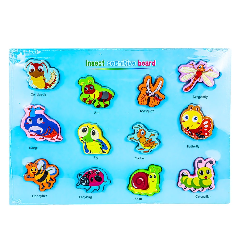 Puzzle din lemn, incastru, Insecte 688-3 33.613445