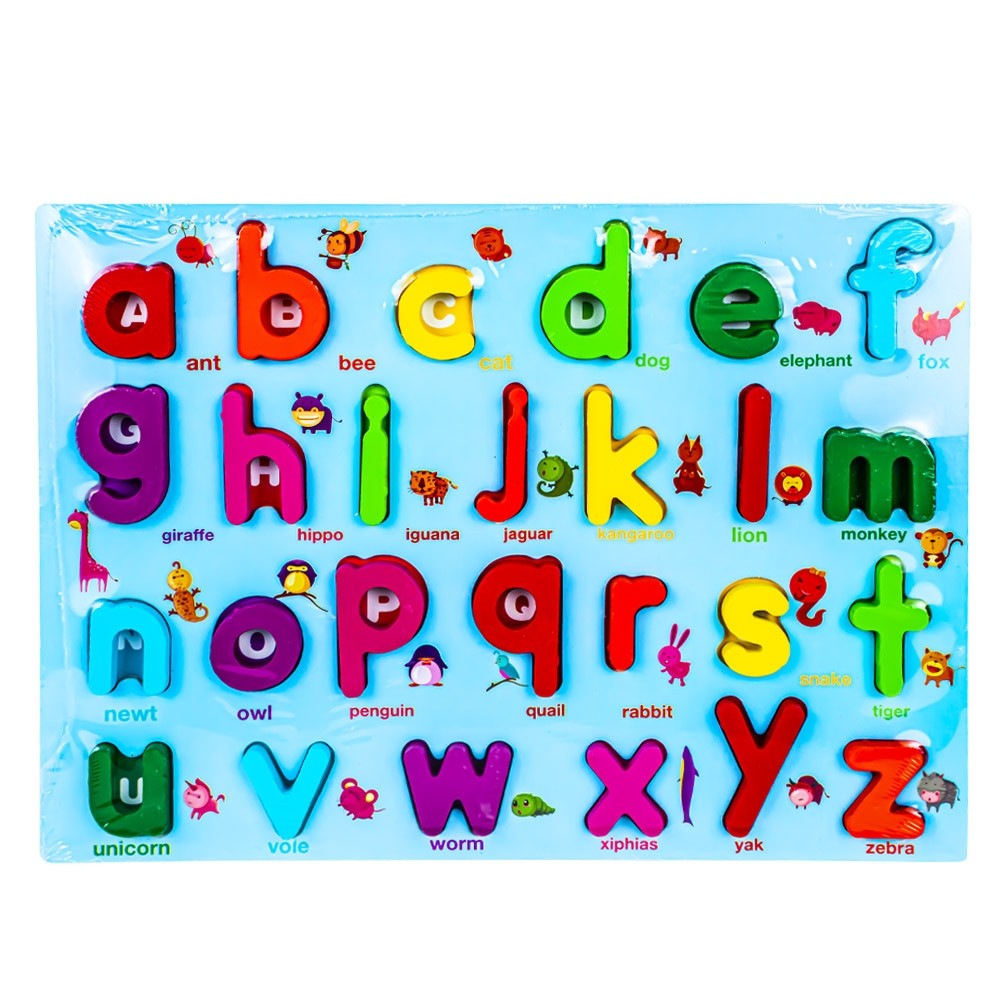 Puzzle din lemn, incastru, Litere minuscule 688-12 30.252101