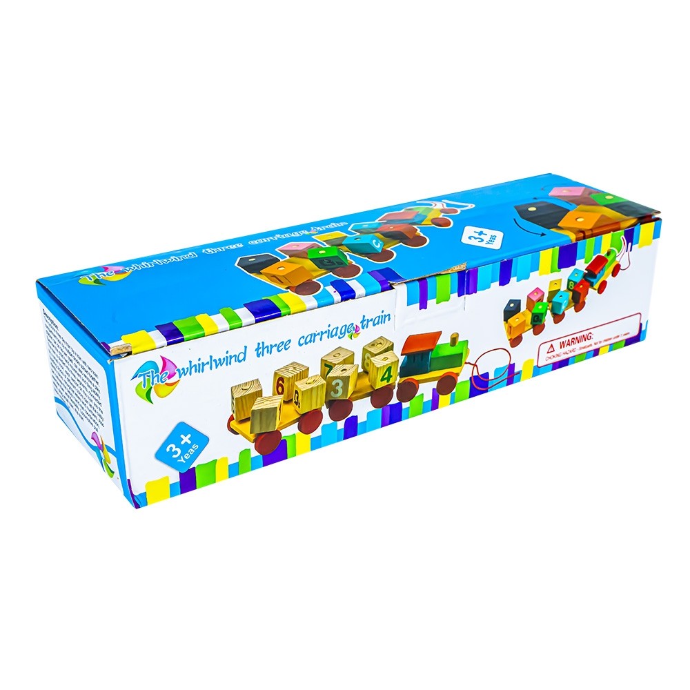 Trenulet din lemn, cu forme geometrice BX-102 42.016807