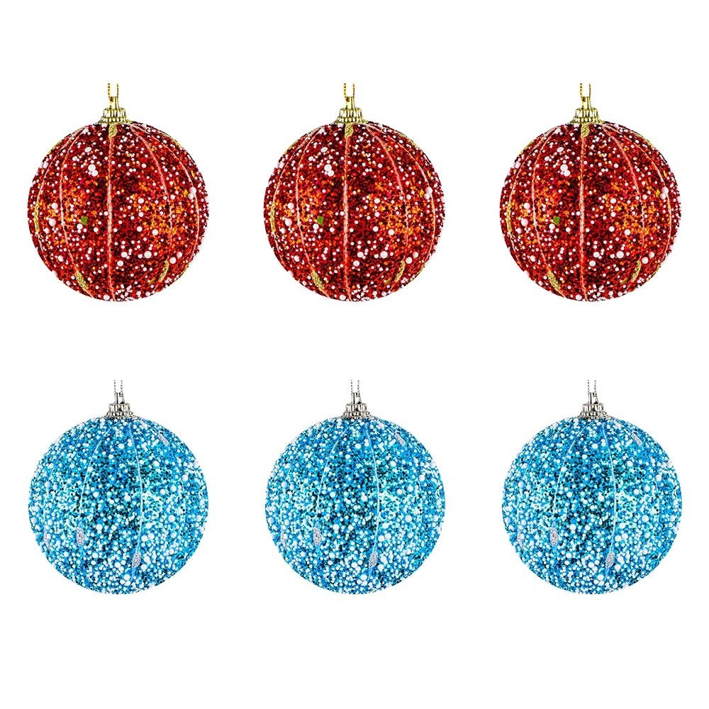 Globuri pom Craciun, 8 cm, 3 buc/set D-21065 13.445378