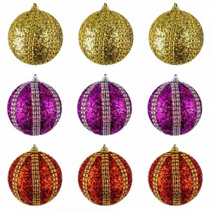 Globuri pom Craciun, 8 cm, 3 buc/set D-21063 15.966387