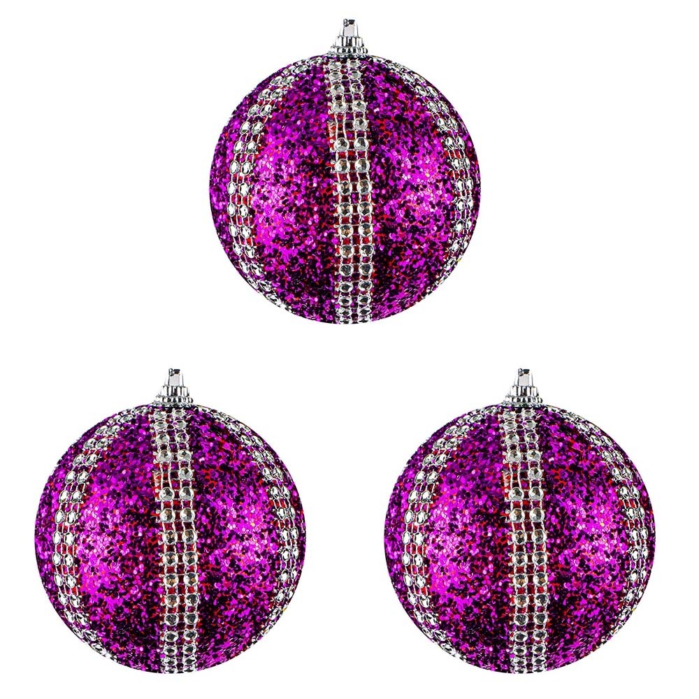 Globuri pom Craciun, 8 cm, 3 buc/set D-21063 15.966387