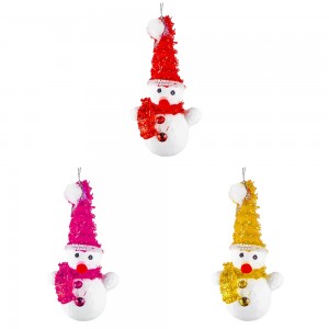Globuri pom Craciun, Om de zapada, 6.5 cm, 3 buc/set FB-0051 5.042017