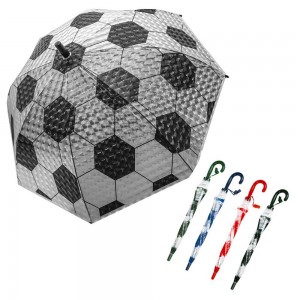 Umbrela copii, cu desene, Fotbal, 80 cm 061-3D 30.252101